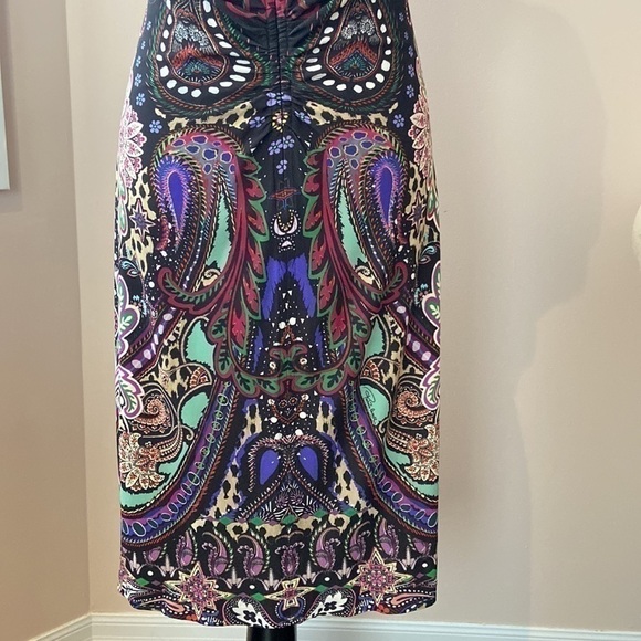 ROBERTO CAVALLI l Paisley Print Crewneck Dress - Picture 12 of 15